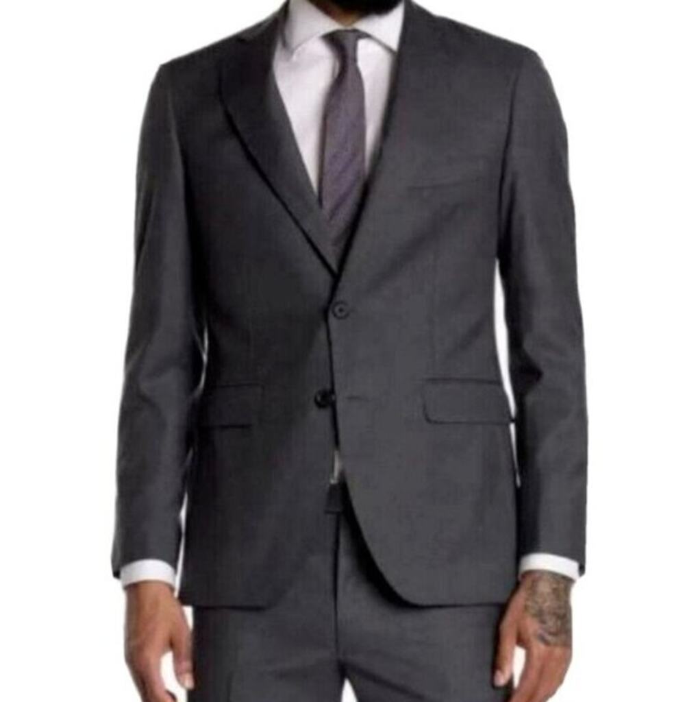 ALTON LANE Men's Wool Blend Suit Jacket Size 42 R Grey Lined NWOT